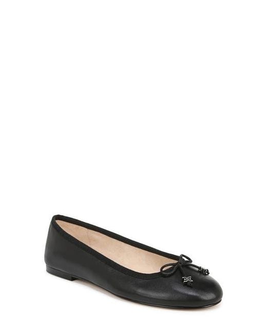 Sam Edelman Black Flora Ballet Flat