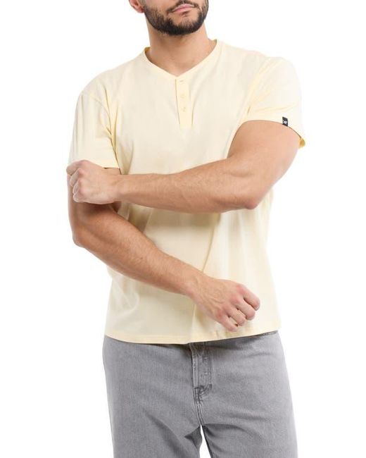 Xray Jeans Natural Short Sleeve Henley for men