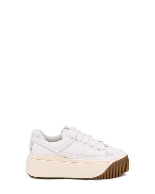 Ugg White Ez-Duzzit Platform Sneaker