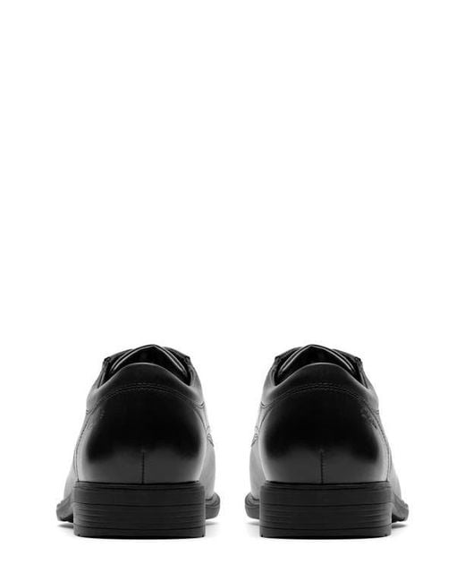 Clarks Black Steadwell Cap Oxford for men