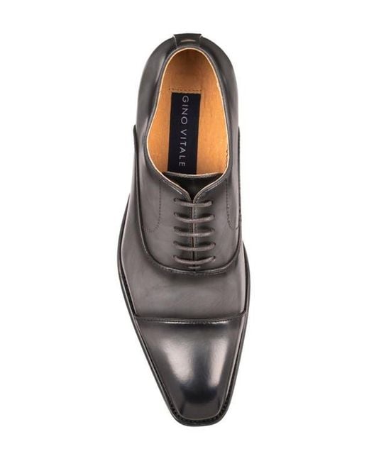 Gino Vitale Brown Cap Toe Oxford for men