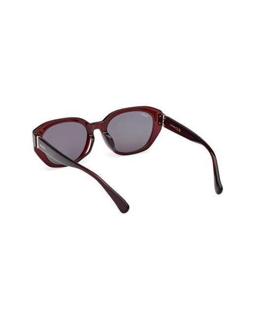 Max Mara Brown 54Mm Round Sunglasses