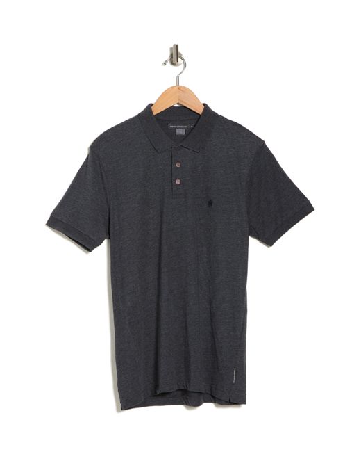 French Connection Black Cotton Polo for men