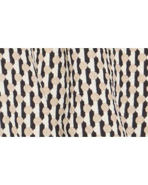 Max Studio Gray Balloon Sleeve Button-Up Peplum Top