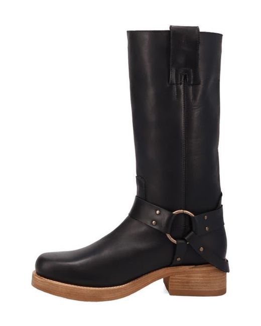 Dingo Black Rip Harness Boot for men