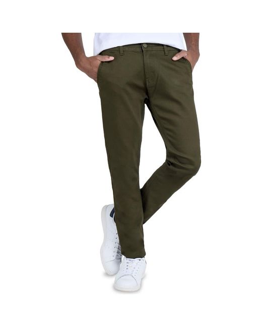 Xray Jeans Green Stretch Commuter Chino Pants for men