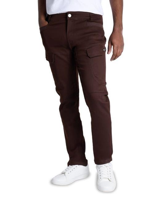 Xray Jeans Red Slim Cotton Cargo Pants for men