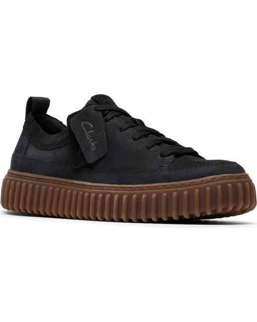 Clarks Black Torhill Sneaker for men