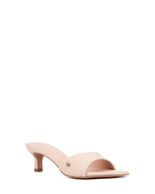 New York & Company Pink Gaia Kitten Heel Sandal