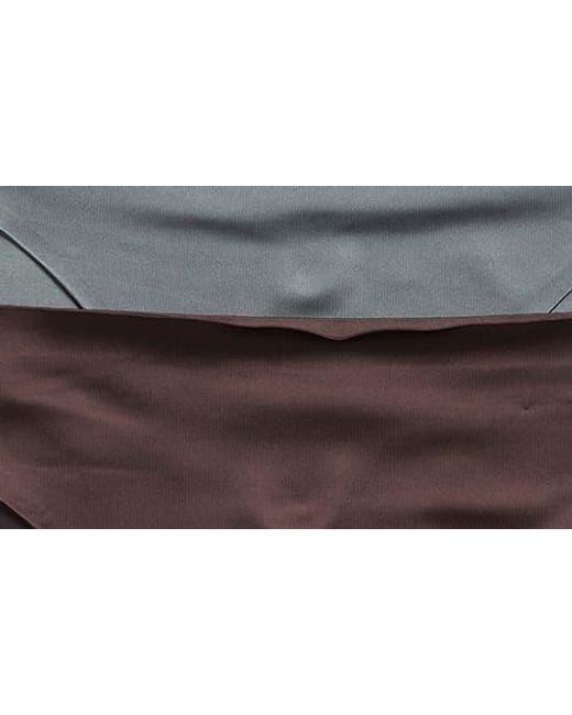 Danskin Multicolor Assorted 5-Pack Shiny Cheeky Bikini Briefs