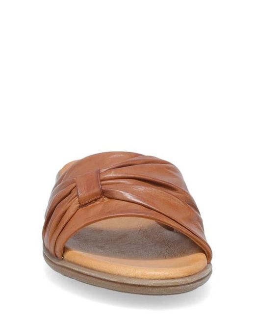Miz Mooz Brown Daisy Slide Sandal