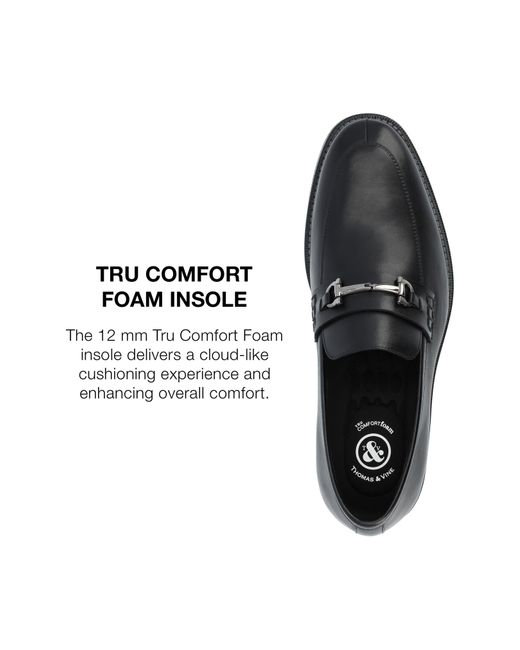 Thomas & Vine Black Cillian Tru Comfort Bit Loafer for men