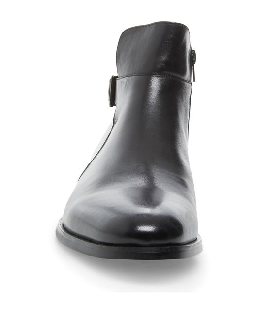 steve madden white buckle boots