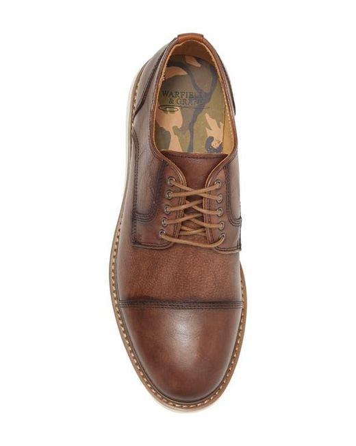 Warfield & Grand Brown Orbit Cap Toe Derby for men