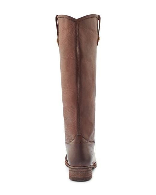 Frye Brown Melissa Double Sole Knee High Boot