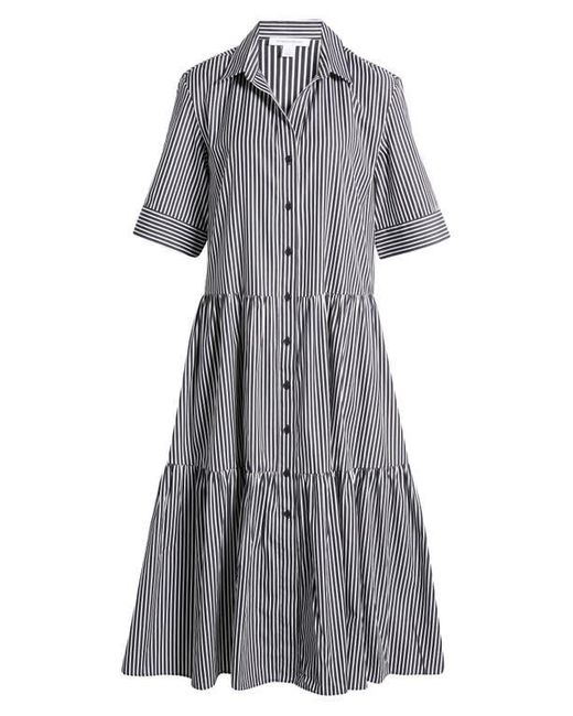 Nordstrom Gray Tiered Shirtdress