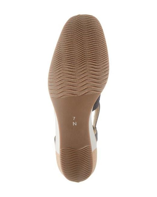 Vaneli Blue Greer Slingback Wedge