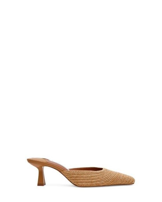 Steve Madden White Alyse Mule