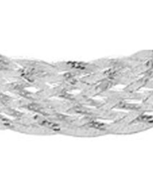 CANDELA JEWELRY White Sterling Braided Necklace