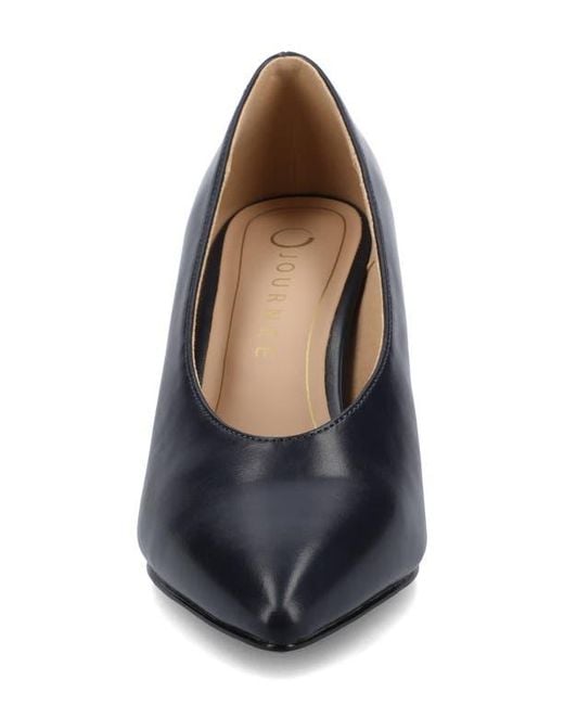 Journee Collection Blue Danika Pointed Toe Pump