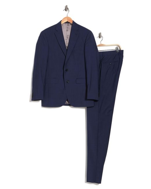 Ted Baker Jarrow Slim Fit Two Button Notch Lapel Wool Suit In Blue At Nordstrom Rack for men