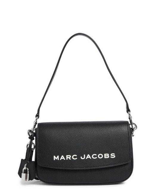 Marc Jacobs The Bold Saddle Leather Shoulder Bag in Black | Lyst