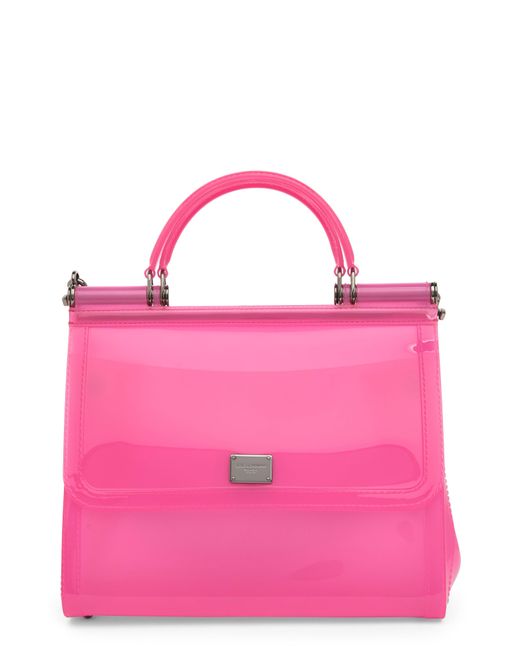 Dolce & Gabbana Lucite Handbag In Pink At Nordstrom Rack | Lyst