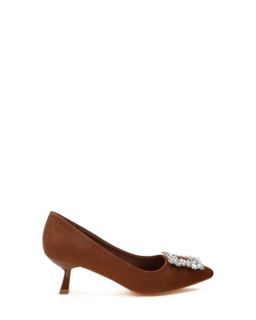LONDON RAG Brown Peyton Pointed Toe Pump