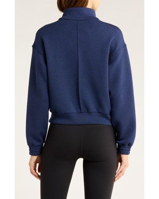 Spanx Blue Brushed Airessentials Jacket