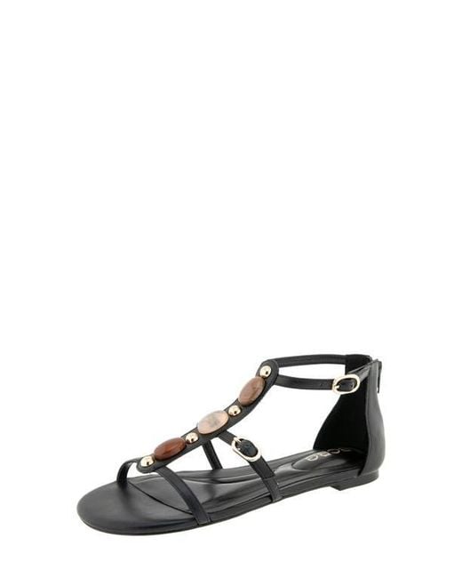 BCBGeneration Black Paulee T-Strap Sandal