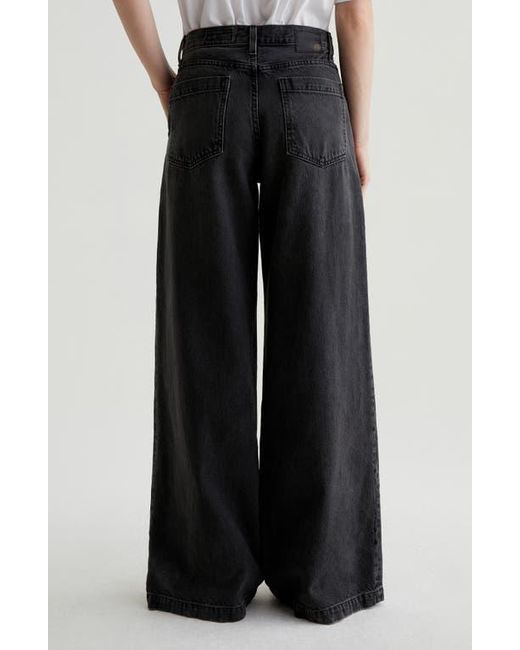 AG Jeans Black Stella Low Slung Palazzo Jeans