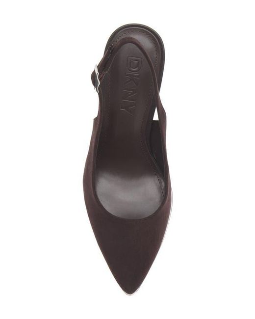 DKNY Black Preston Pointed Toe Slingback Pump