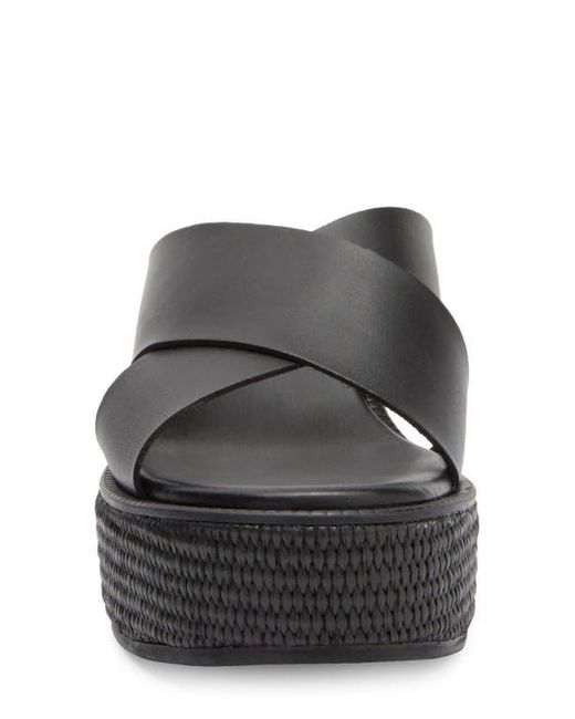 Nordstrom Rack Black Frankie Wedge Platform Sandal