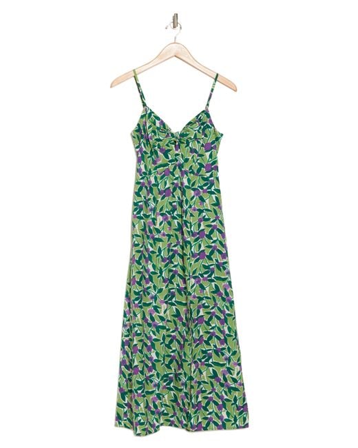 MELLODAY Green Printed Maxi Dress