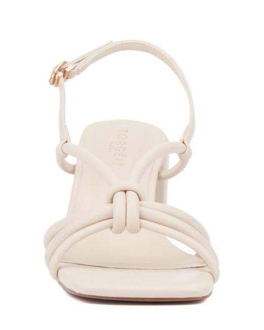 TORGEIS White Pemberly Slingback Sandal