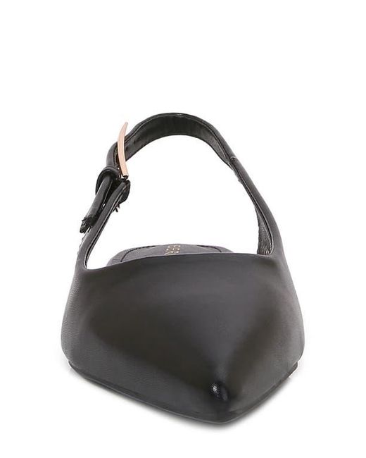 BERNESS Black Caitriona Pointed Toe Slingback Flat