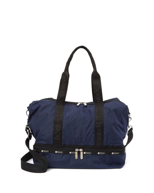 LeSportsac Blue Dakota Medium Deluxe Overnight Bag