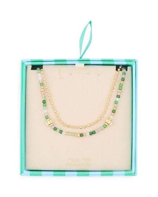 Leith Blue Layered Necklace
