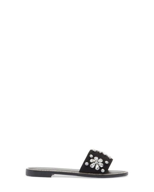 Top Moda Black Paz Slide Sandal