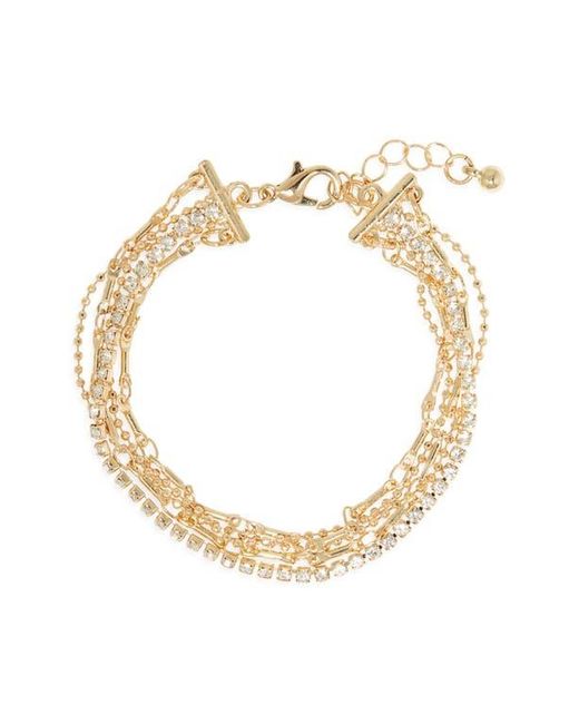 Nordstrom Rack White Multirow Chain Bracelet