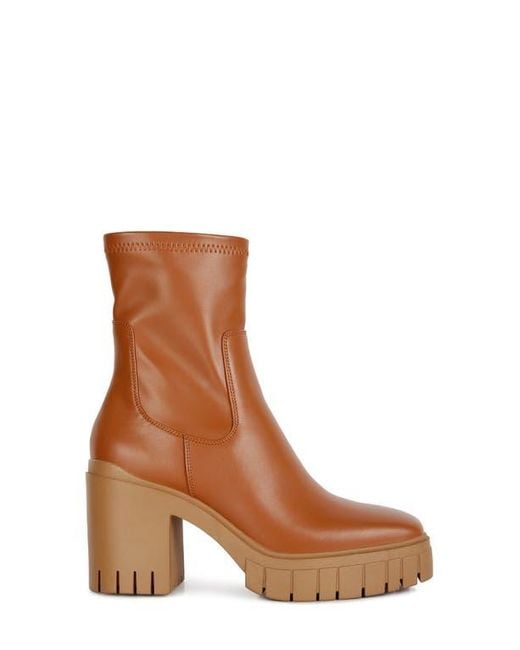 LONDON RAG Brown Kokum Bootie