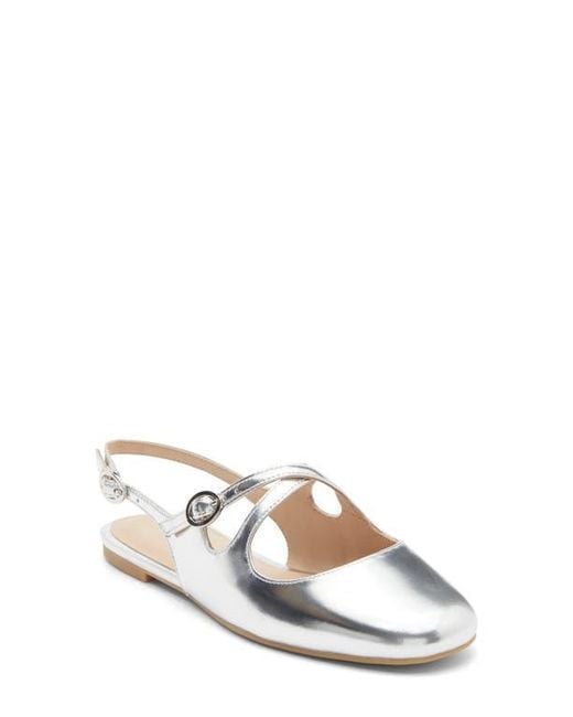 Stuart Weitzman Metallic Clover Slingback Mule