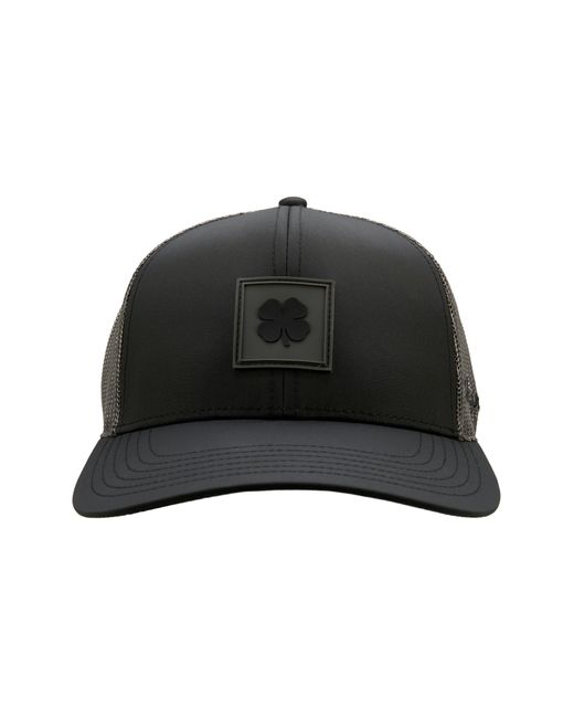 Black Clover Black Luck Square Patch Snapback Trucker Hat for men