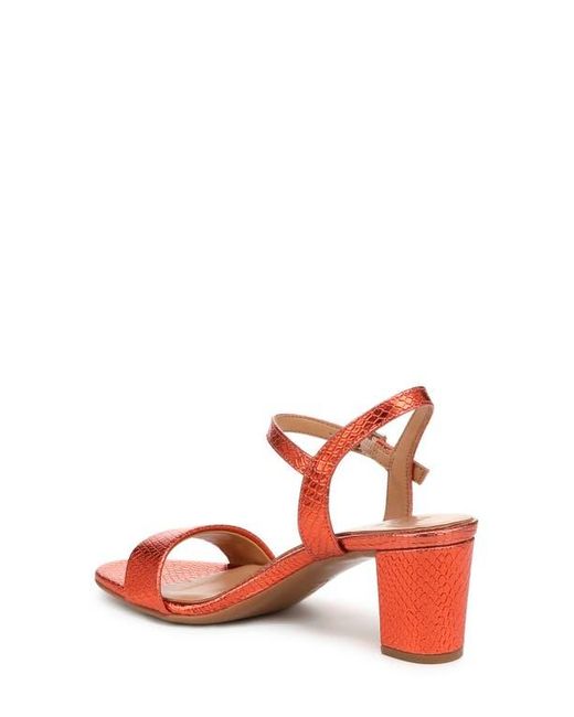 Naturalizer Pink Bristol Block Heel Ankle Strap Sandal