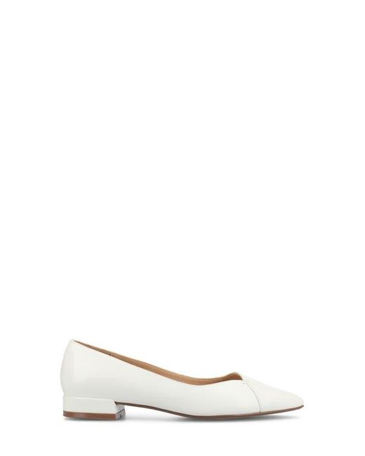 Journee Collection Natural Carmin Pointed Toe Flat