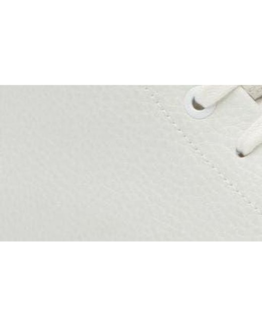 Boss White Zero Hi-top Leather Sneaker for men
