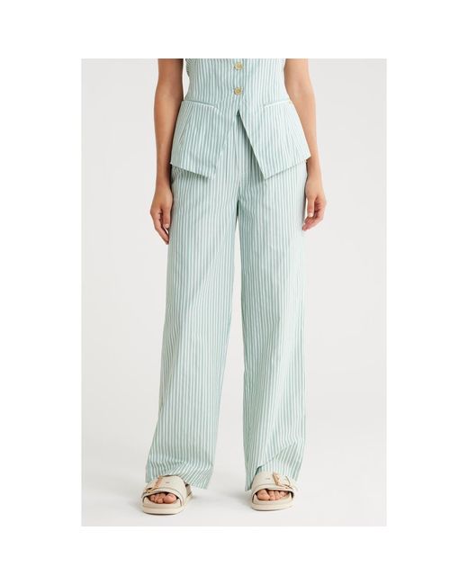 Scotch & Soda Blue Elastic Waist Pants