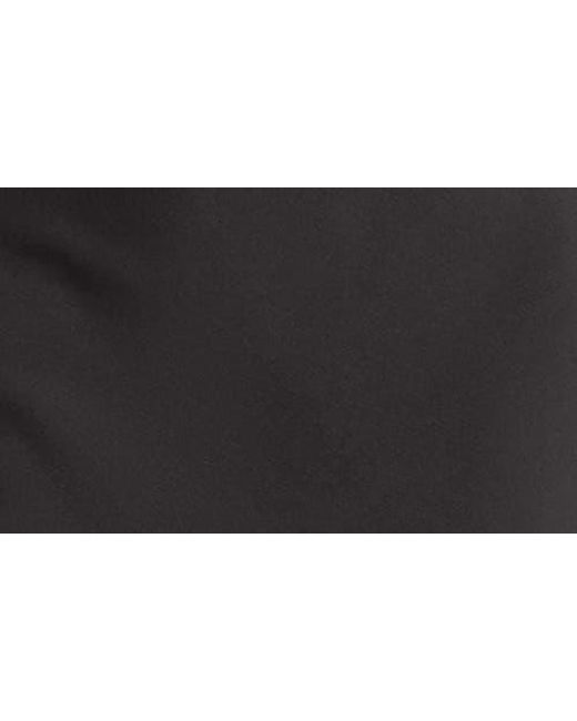 DONNA MORGAN FOR MAGGY Black Ruched Side Slit Tank Midi Dress