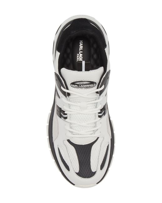 Karl Lagerfeld White Colorblock Sneaker for men