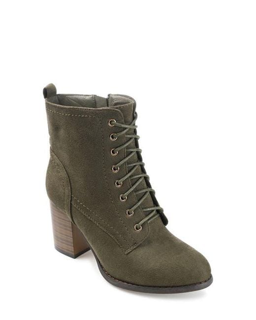 Journee Collection Green Baylor Bootie
